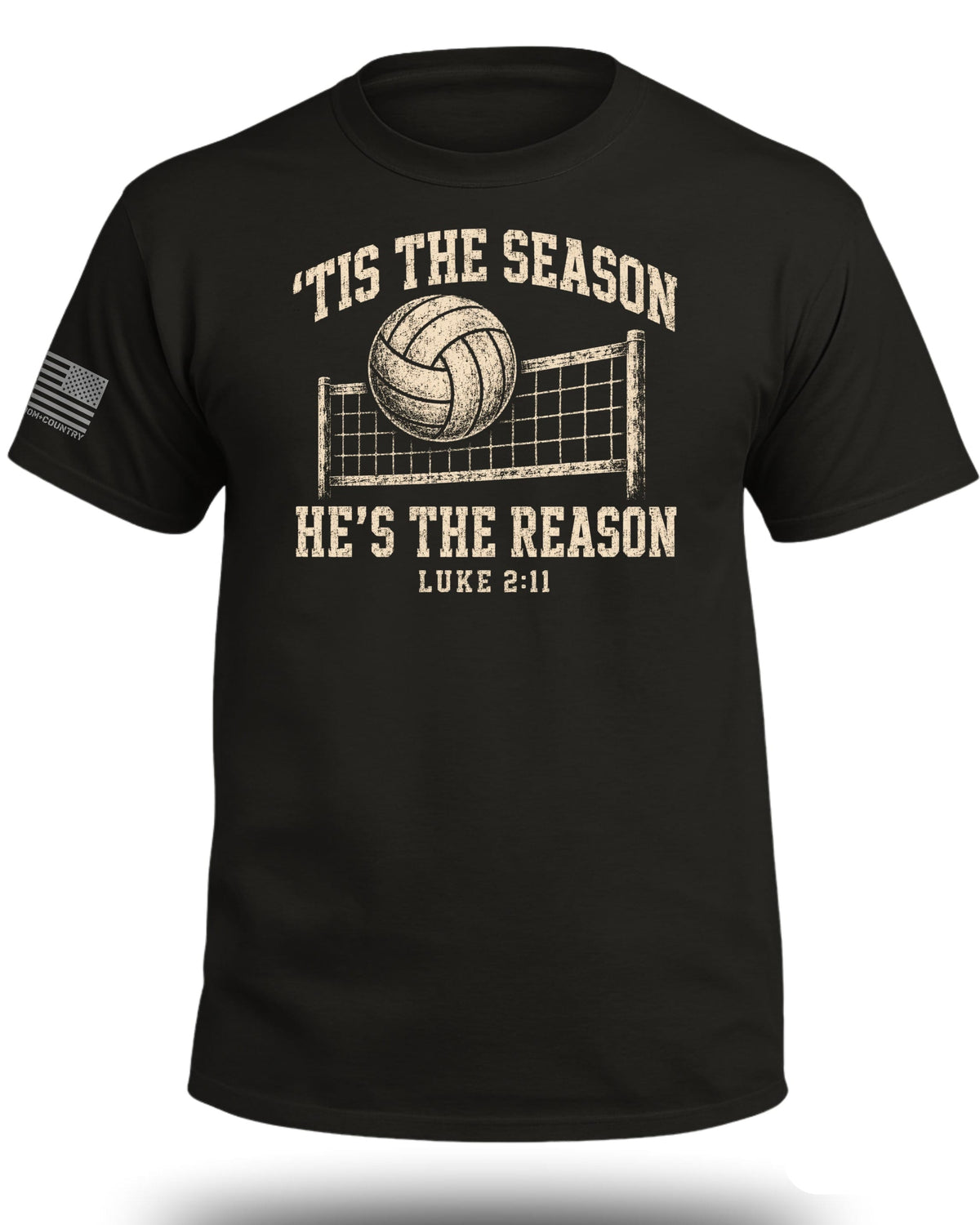 'Tis The Season He's The Reason - Volleyball T-Shirt