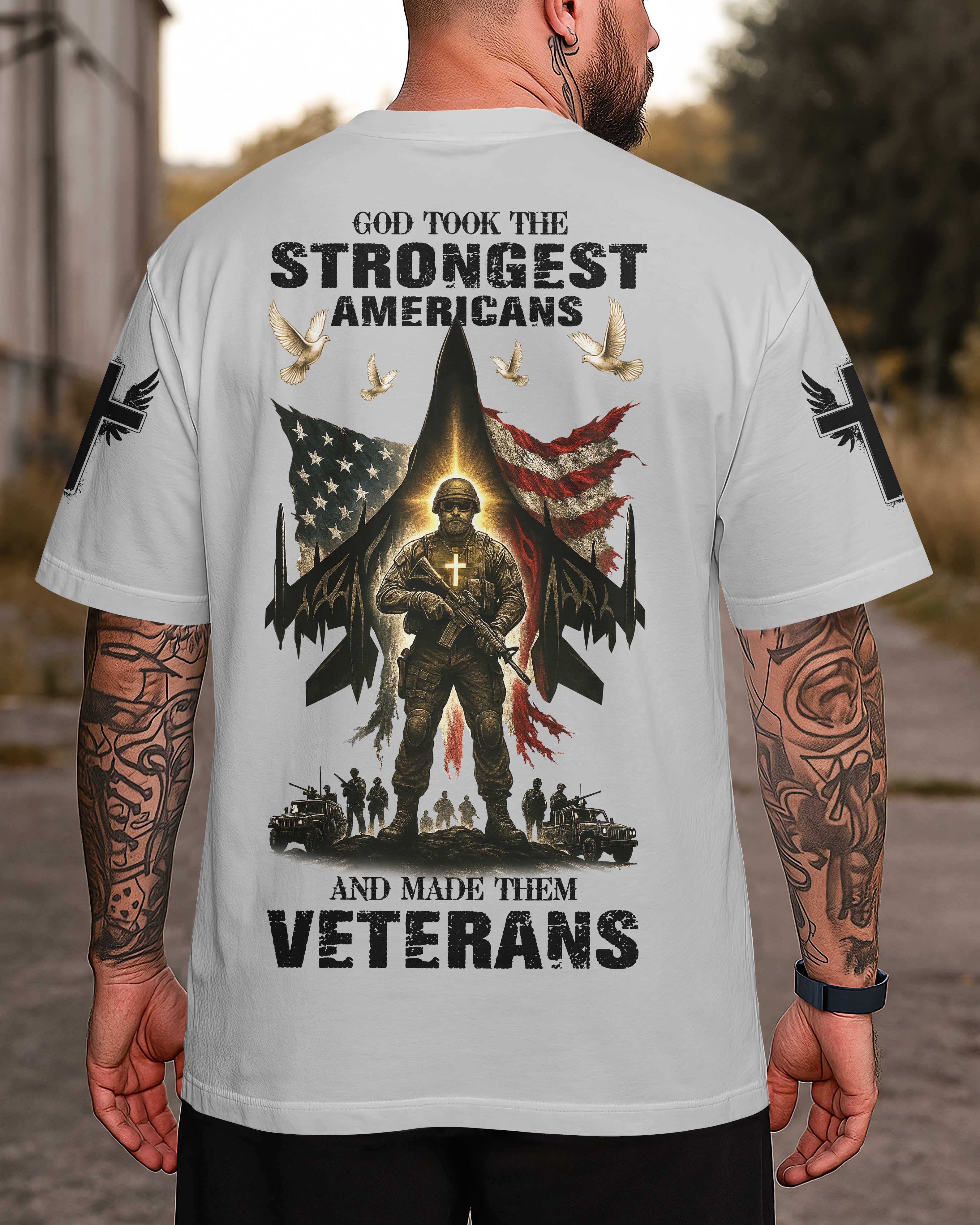 T-shirt Dieu a pris les Américains les plus forts
