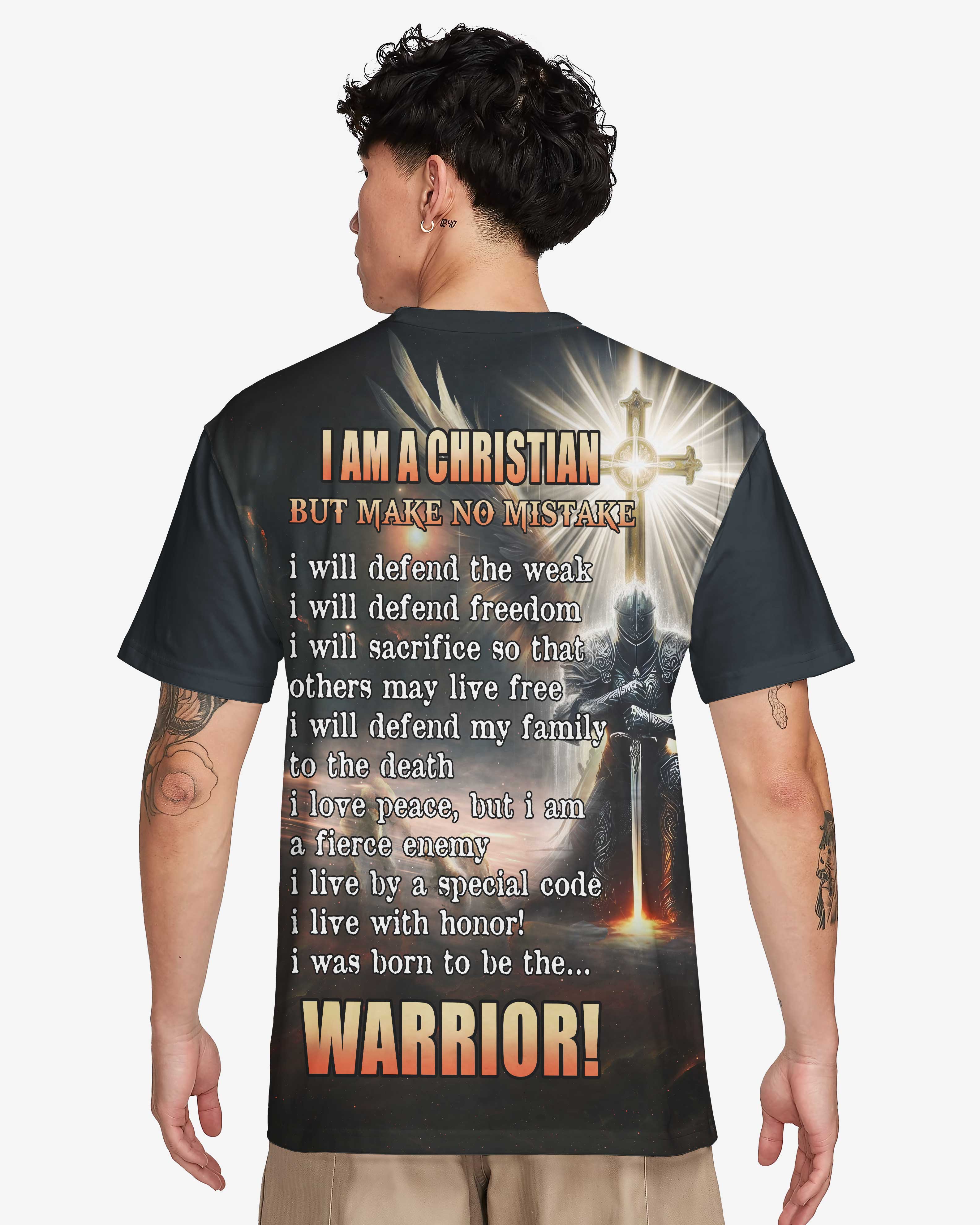 I Am A Christian Allover-Print-T-Shirt
