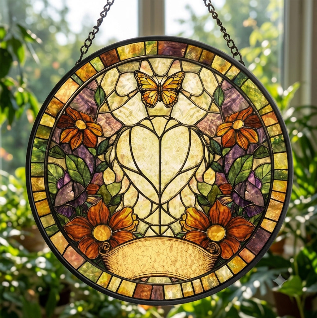 Custom Pet Portrait Stained Glass Style Gift For Pet Lovers - Personalized Window Hanging Suncatcher