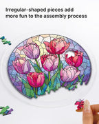Morning Glow Tulips Light Suncatcher-Acrylic Window Art
