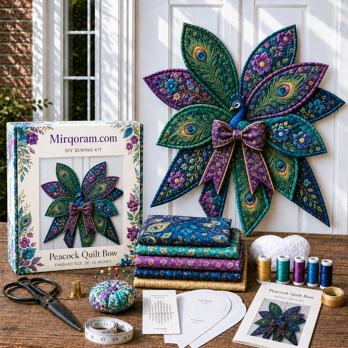🧵 Handmade Quilted Door Bow DIY Sewing Kit