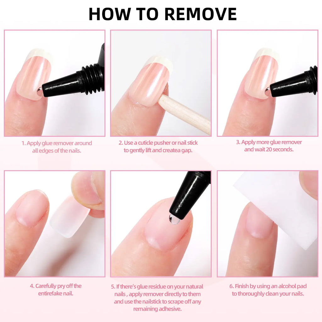 30-Piece Blush Glossy Press-On Nails – Short Natural Everyday Manicure