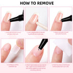 30-Piece Blush Glossy Press-On Nails – Short Natural Everyday Manicure