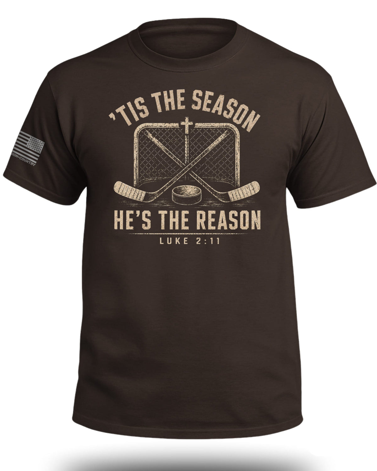 'Tis The Season He's The Reason - Hockey T-Shirt