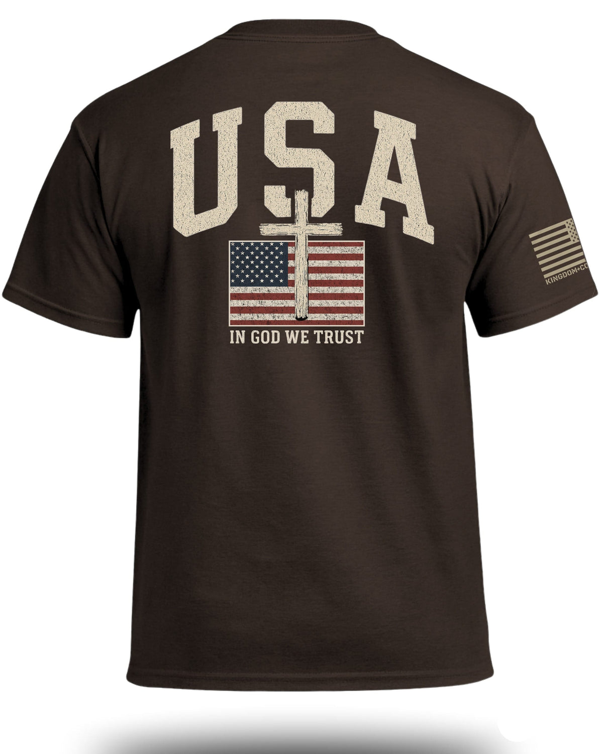 USA Flag Cross Patriotic T-Shirt