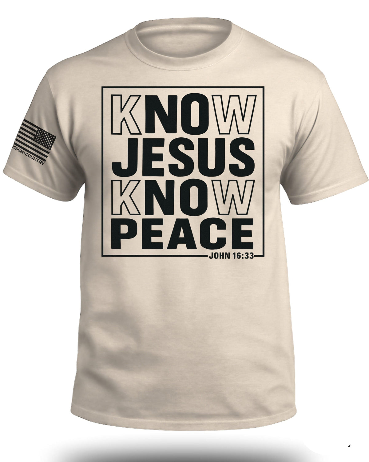 Know Jesus Know Peace John 16 33 T-Shirt