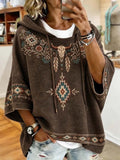Women'S Casual Retro Print Top