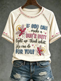 Damen If God Can Make A Bug's Butt Light Up T-Shirt