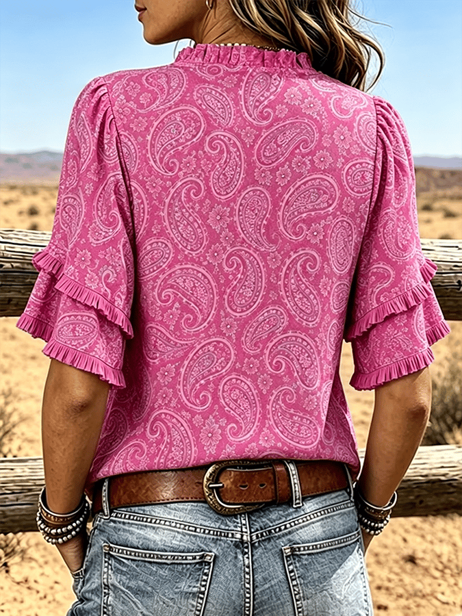 Women'S Casual Printed Shirt