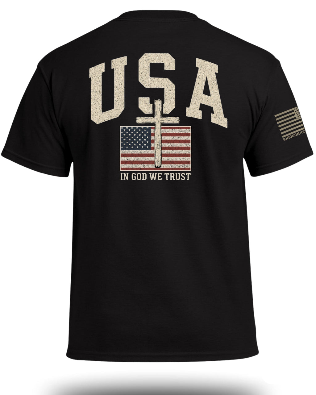 USA Flag Cross Patriotic T-Shirt
