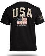 USA Flag Cross Patriotic T-Shirt