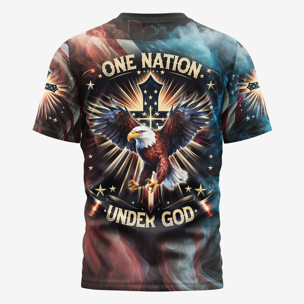 One Nation Under God All Over Print T-shirt