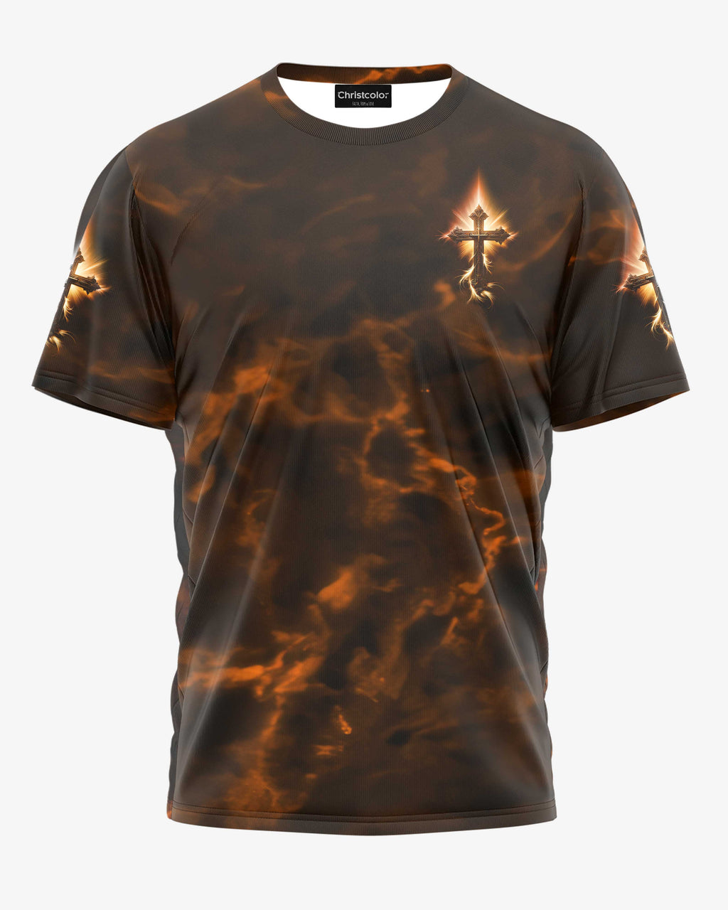 Ein Kind Gottes Ein Mann des Glaubens Ein Krieger Christi All Over Print T-Shirt