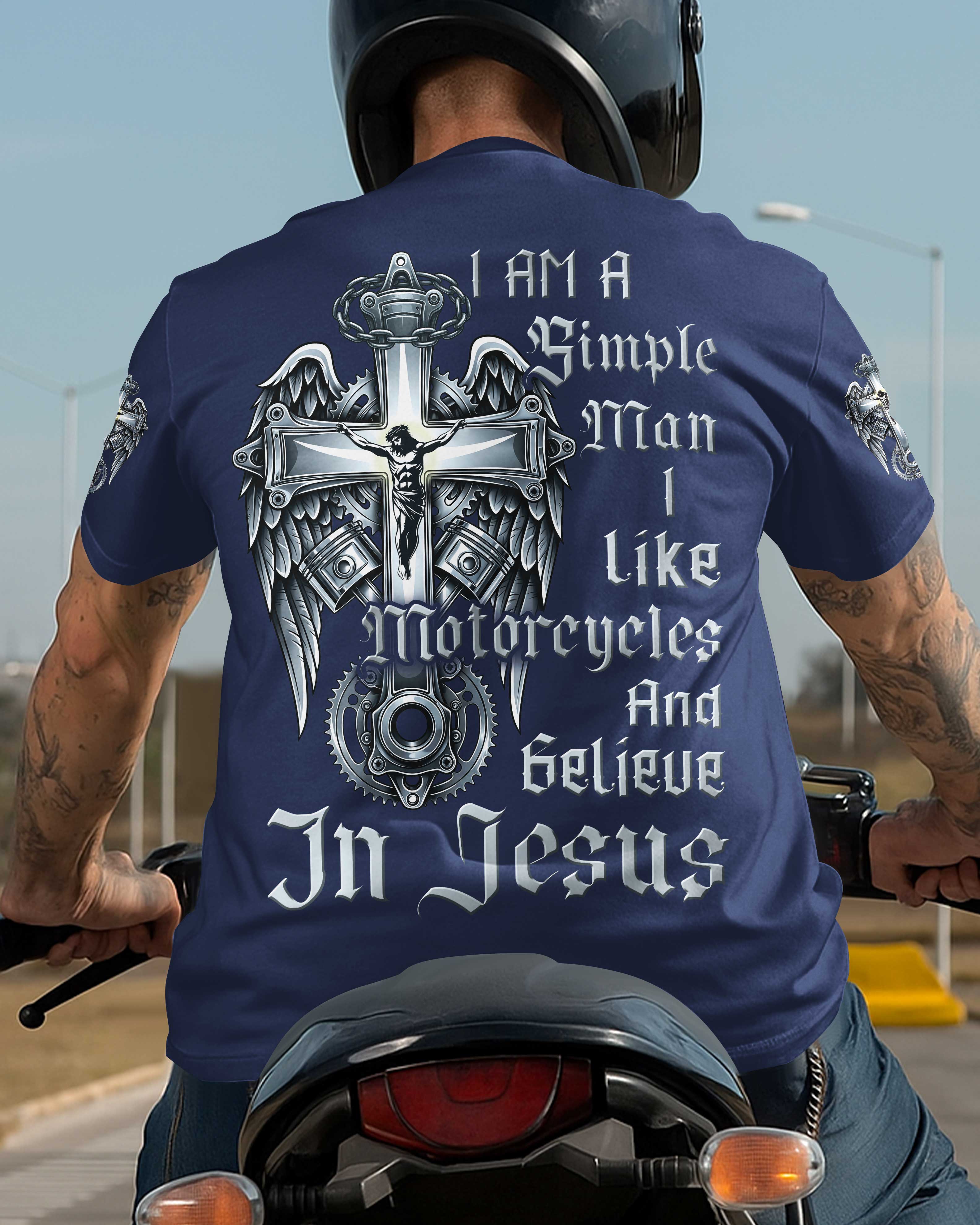 T-shirt imprimé « Je suis un homme simple »