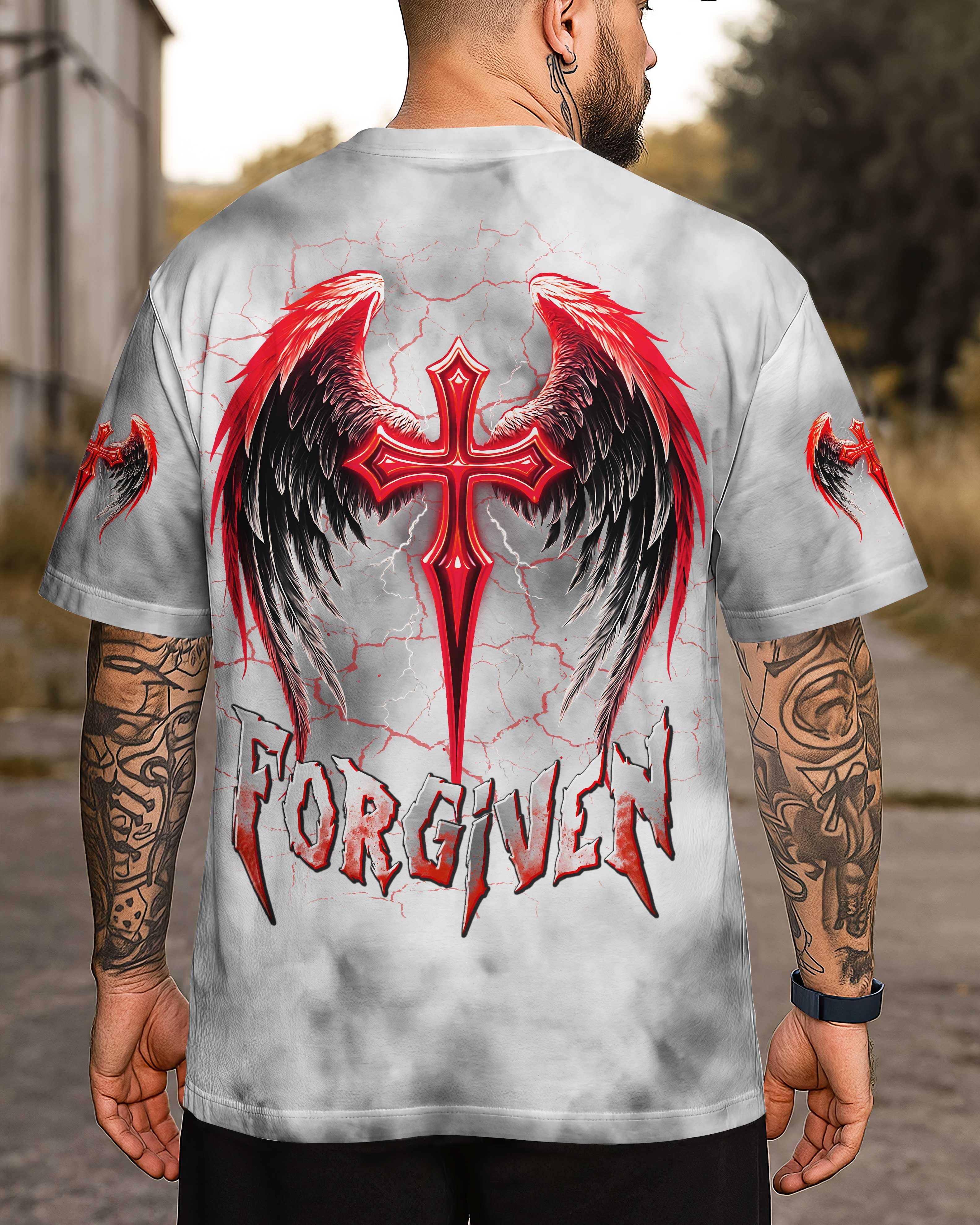 T-shirt imprimé « Forgiven »