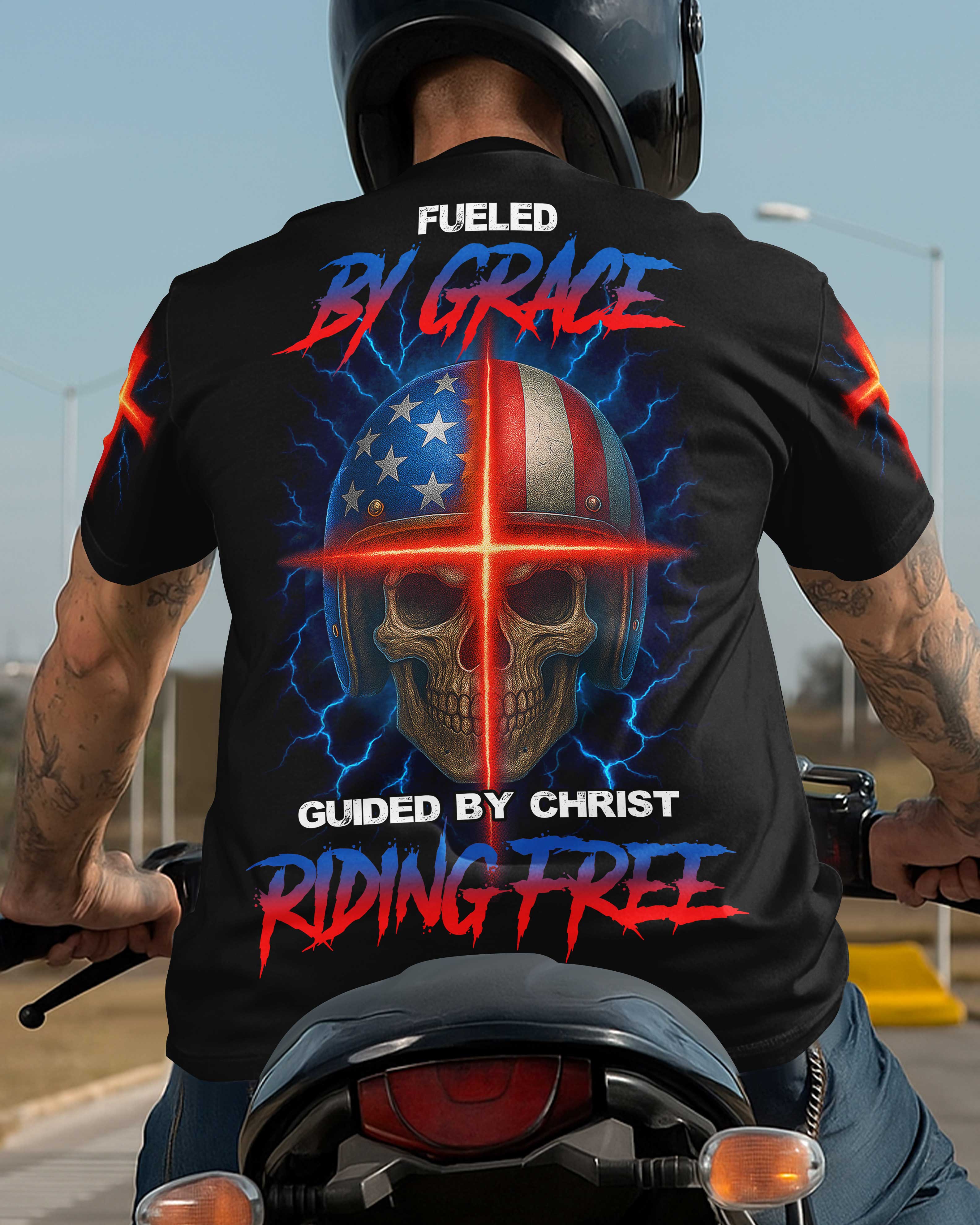 Fueled By Grace Allover-Print T-Shirt