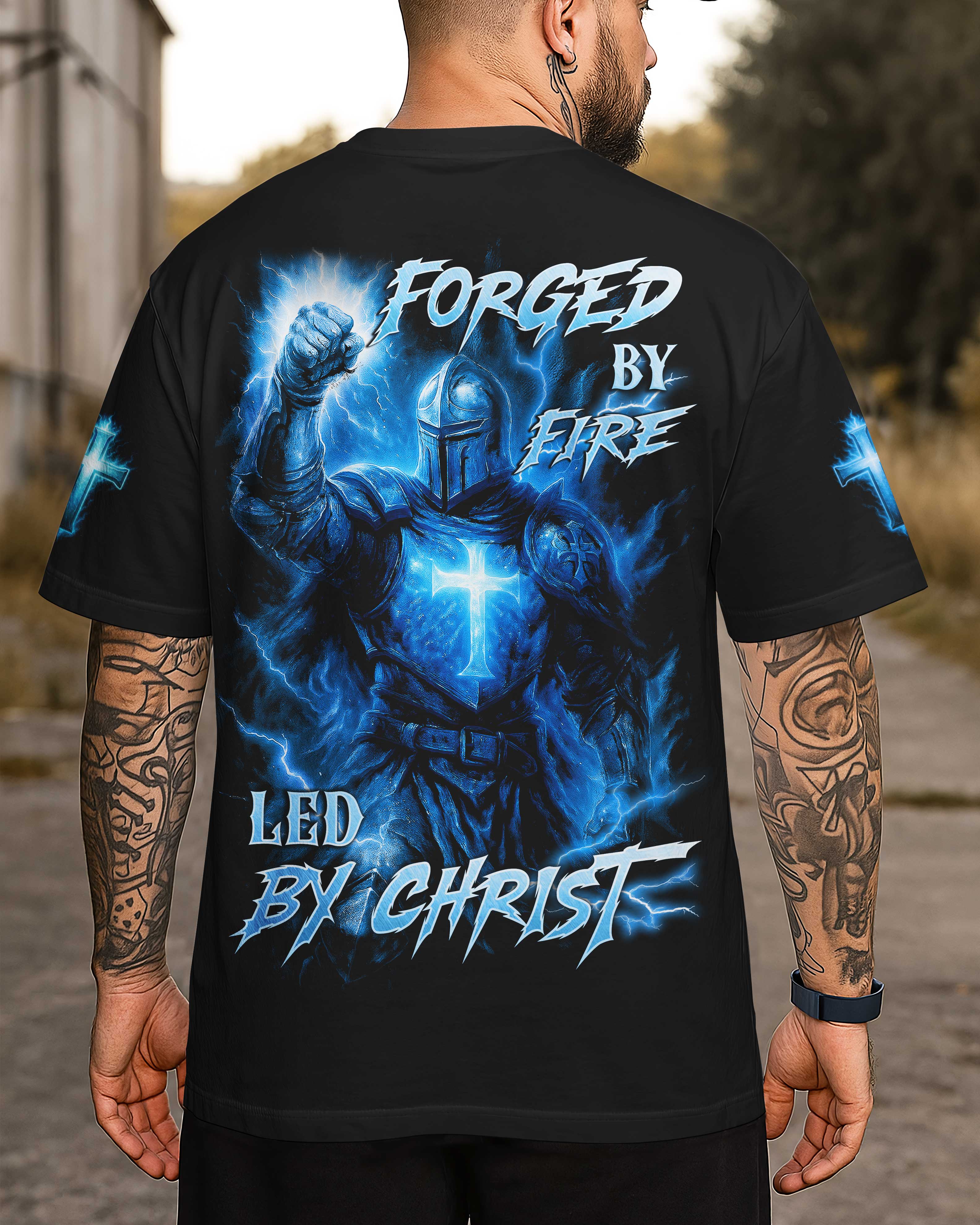 Camiseta Forjado en el fuego, guiado por Cristo