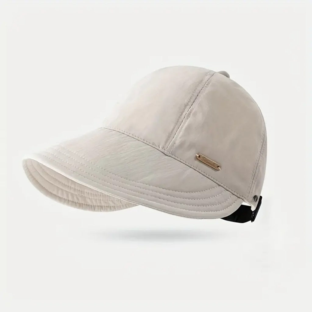 Women's UPF 50+ Wide Brim Sun Visor Hat for Ponytails