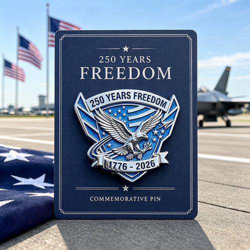 Broche commémorative de 250 ans de liberté