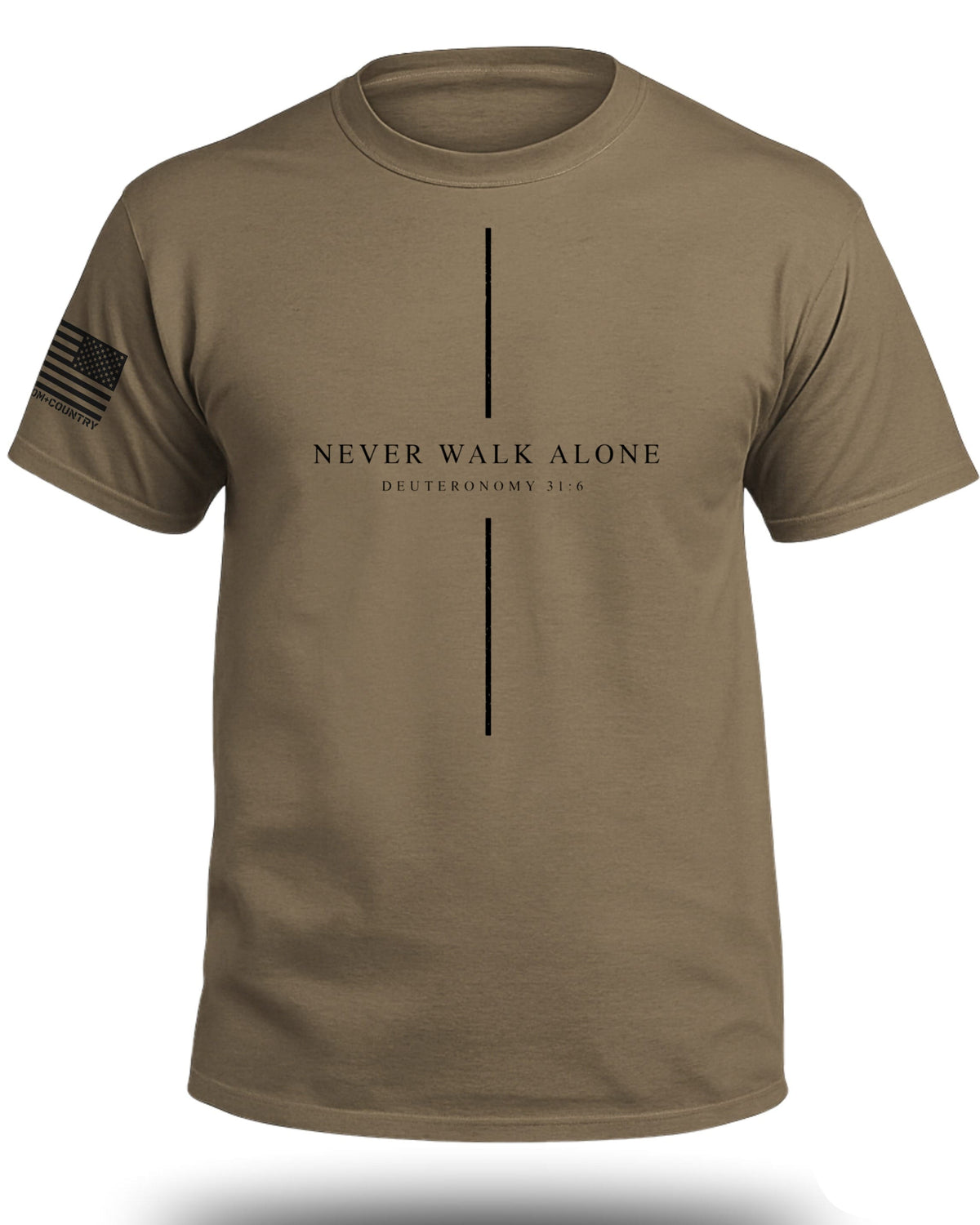 Never Walk Alone Cross T-Shirt