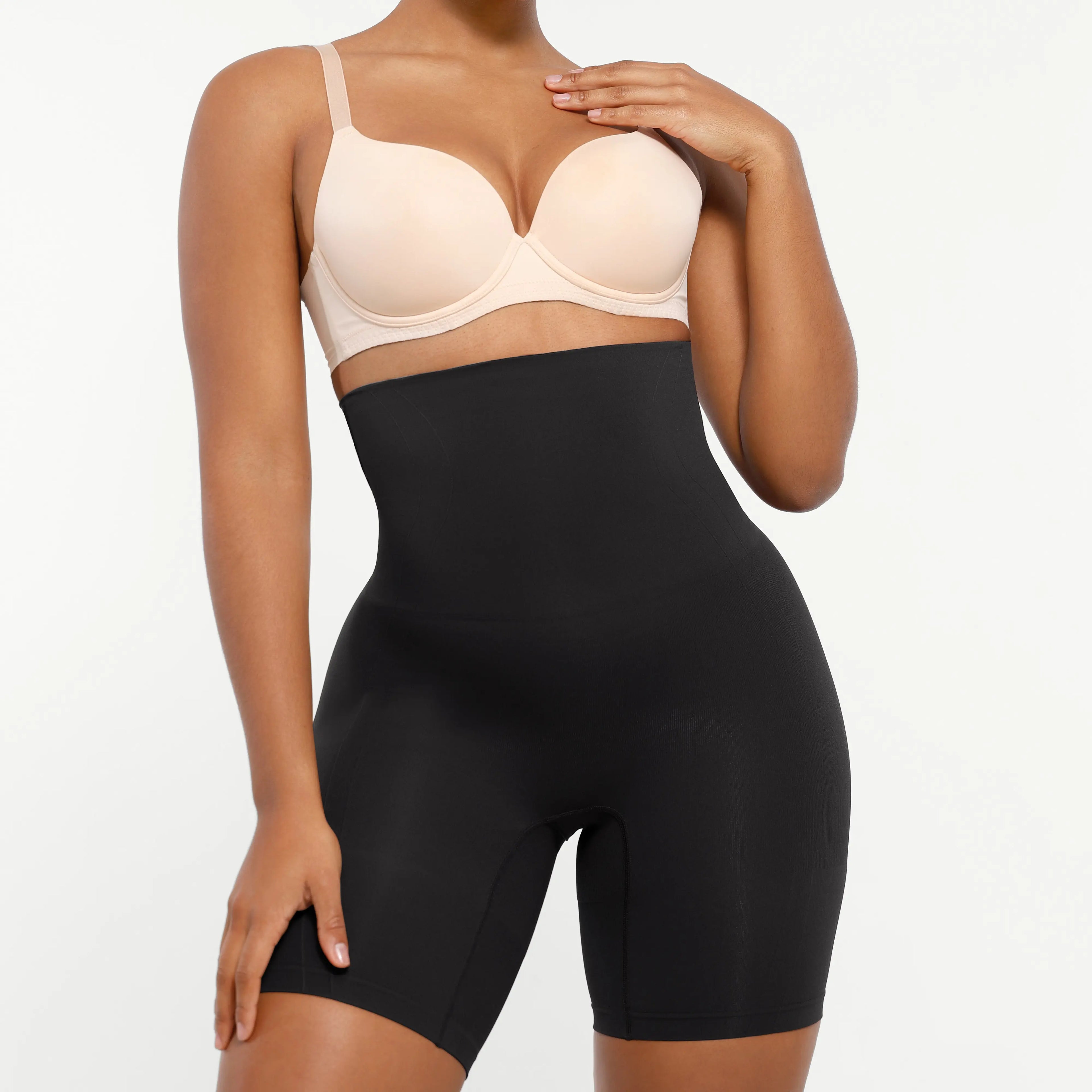 Short moldeador sin costuras para mujer | Faja de cintura alta con control de abdomen