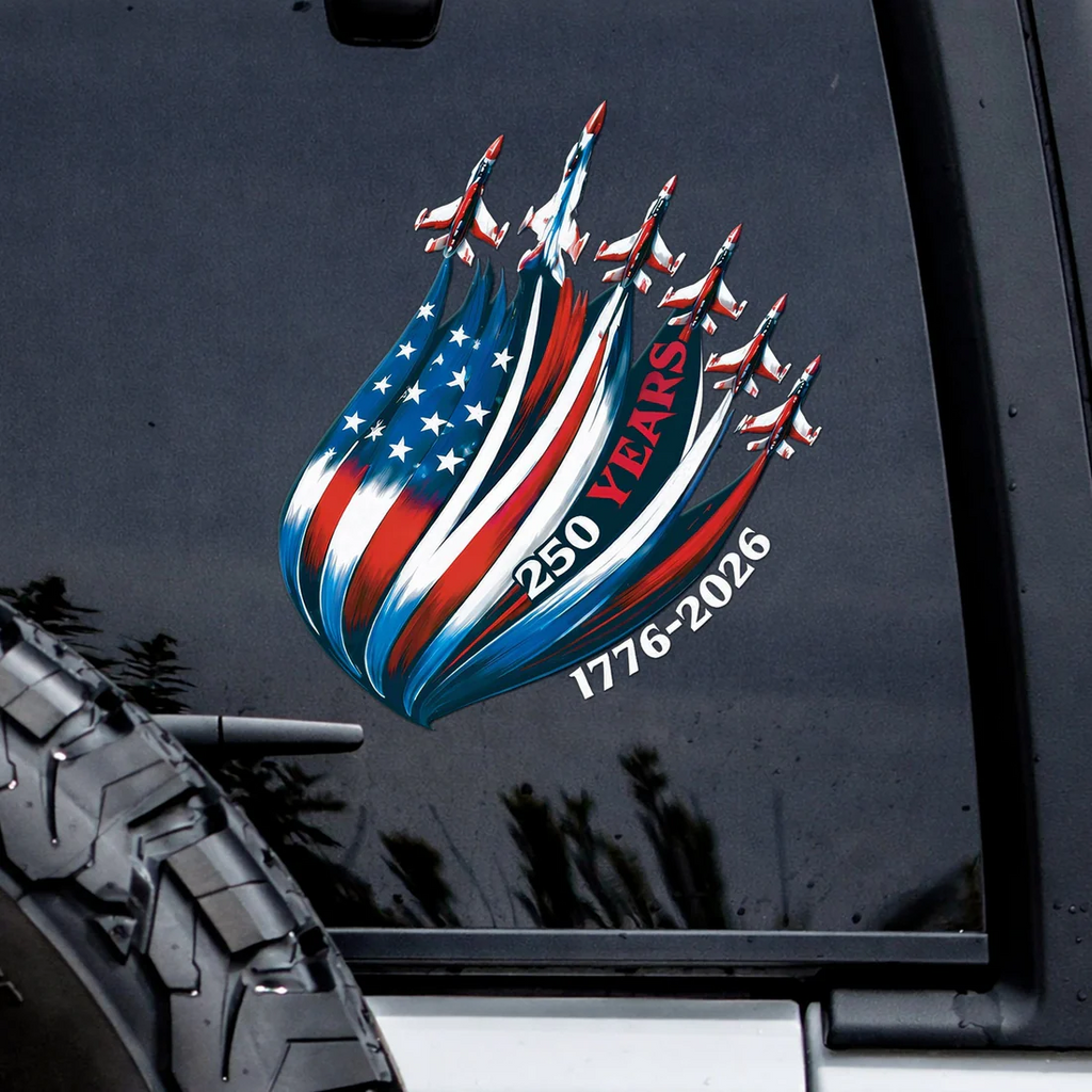 🔥 LIMITED TIME OFFER – 250th Anniversary USA Fighter Jets Patriotic Decal