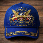 Retro 250th Anniversary American Independence Art Print Baseball Cap
