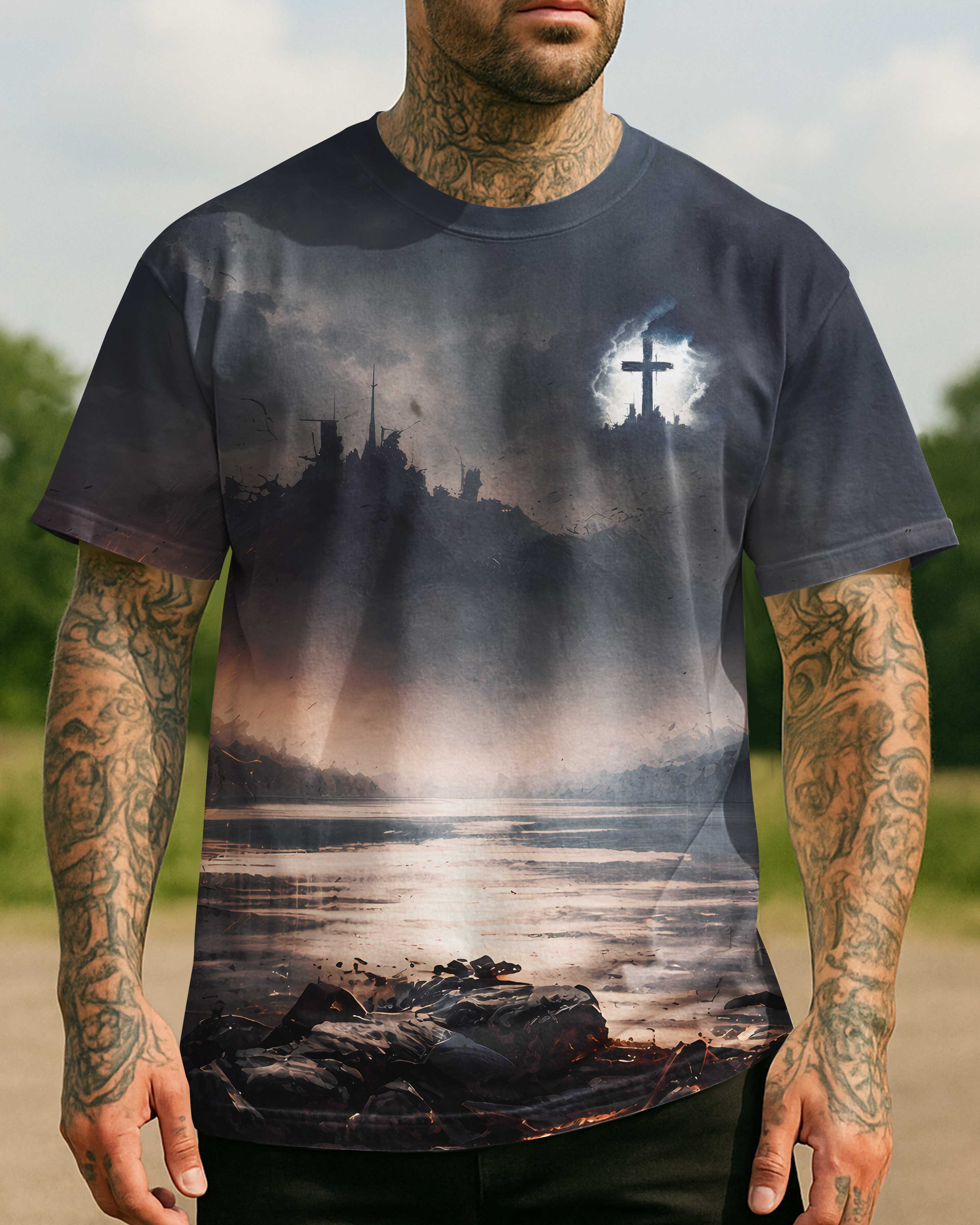 T-shirt « Seul un homme qui est tombé »