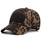 American Flag Embroidered Baseball Cap - Adjustable Cotton Hat
