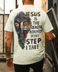 Jesus ist die Kraft hinter jedem Schritt, den ich gehe, T-Shirt