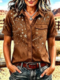 Women's Western-style Faith Short-sleeved Shirt