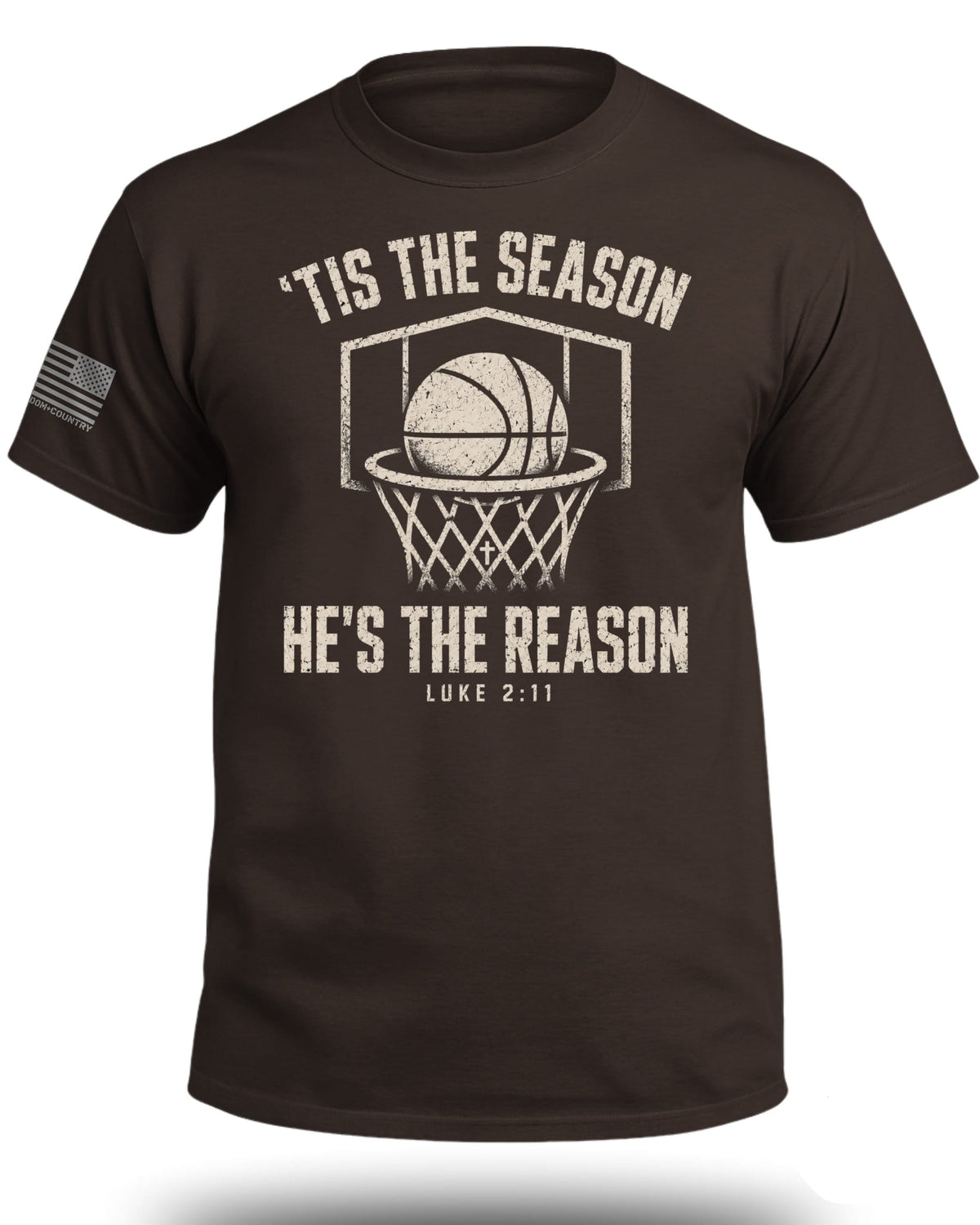 'Tis The Season He's The Reason - Basketball T-Shirt