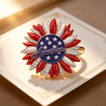 American Elemental Patriot Commemorative Brooch