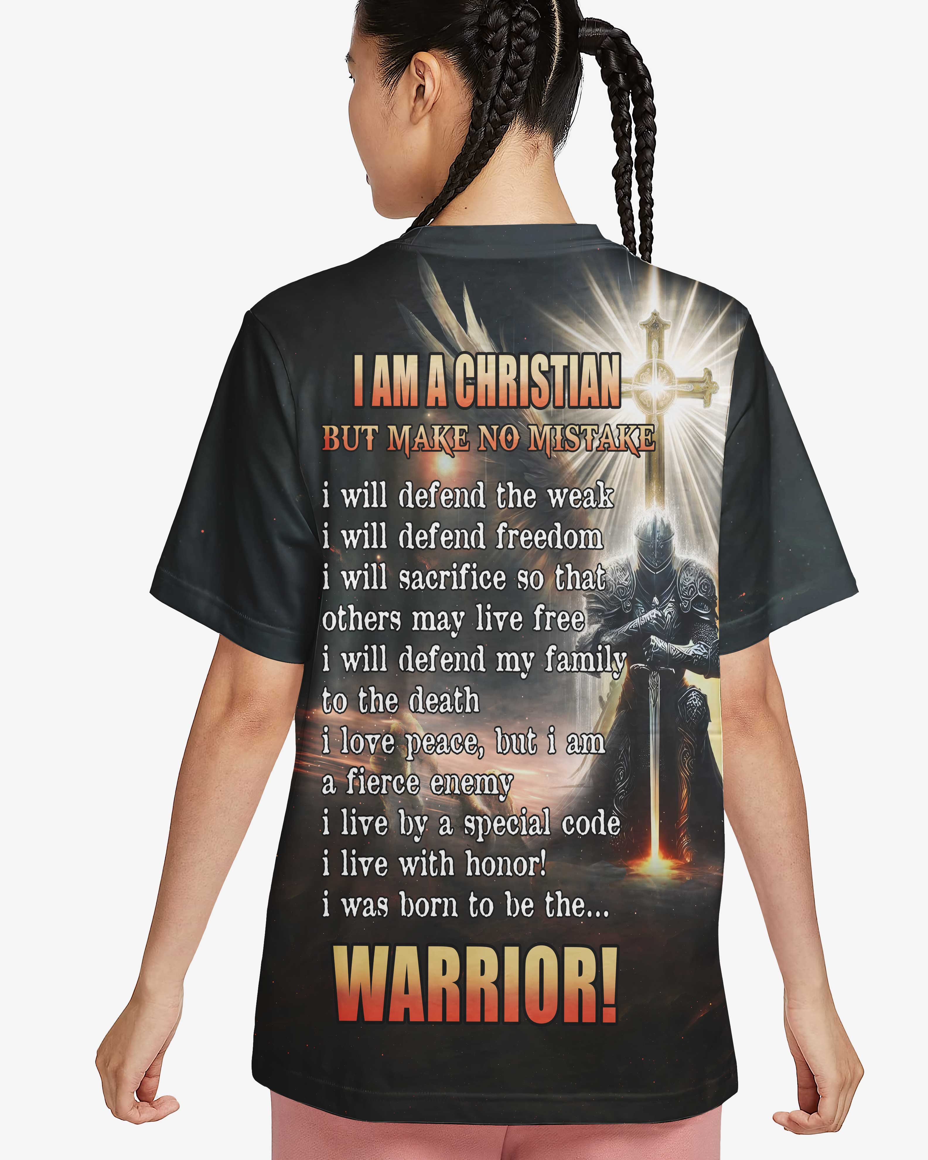 I Am A Christian Allover-Print-T-Shirt