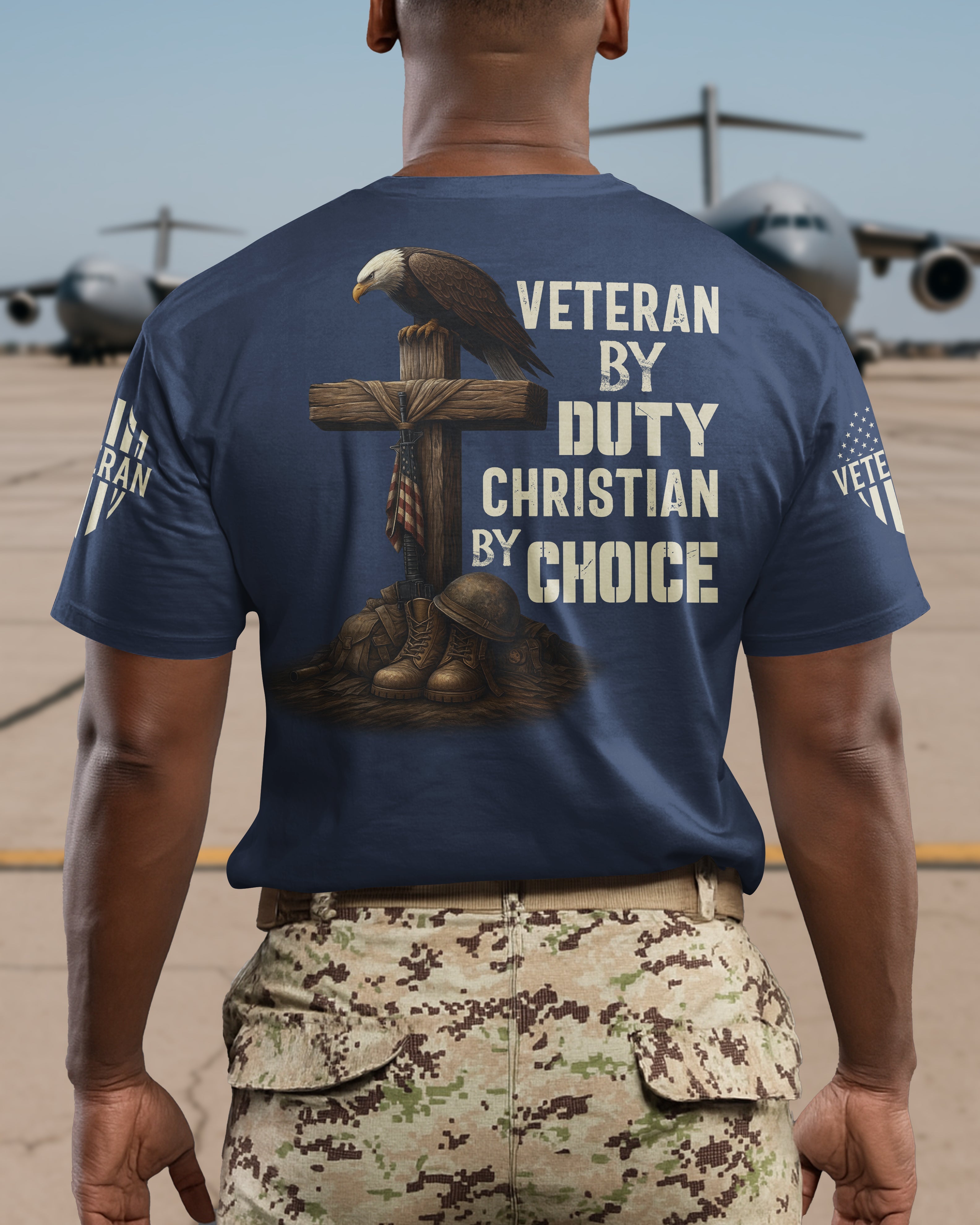 Veteran By Duty All Over Print T-Shirt