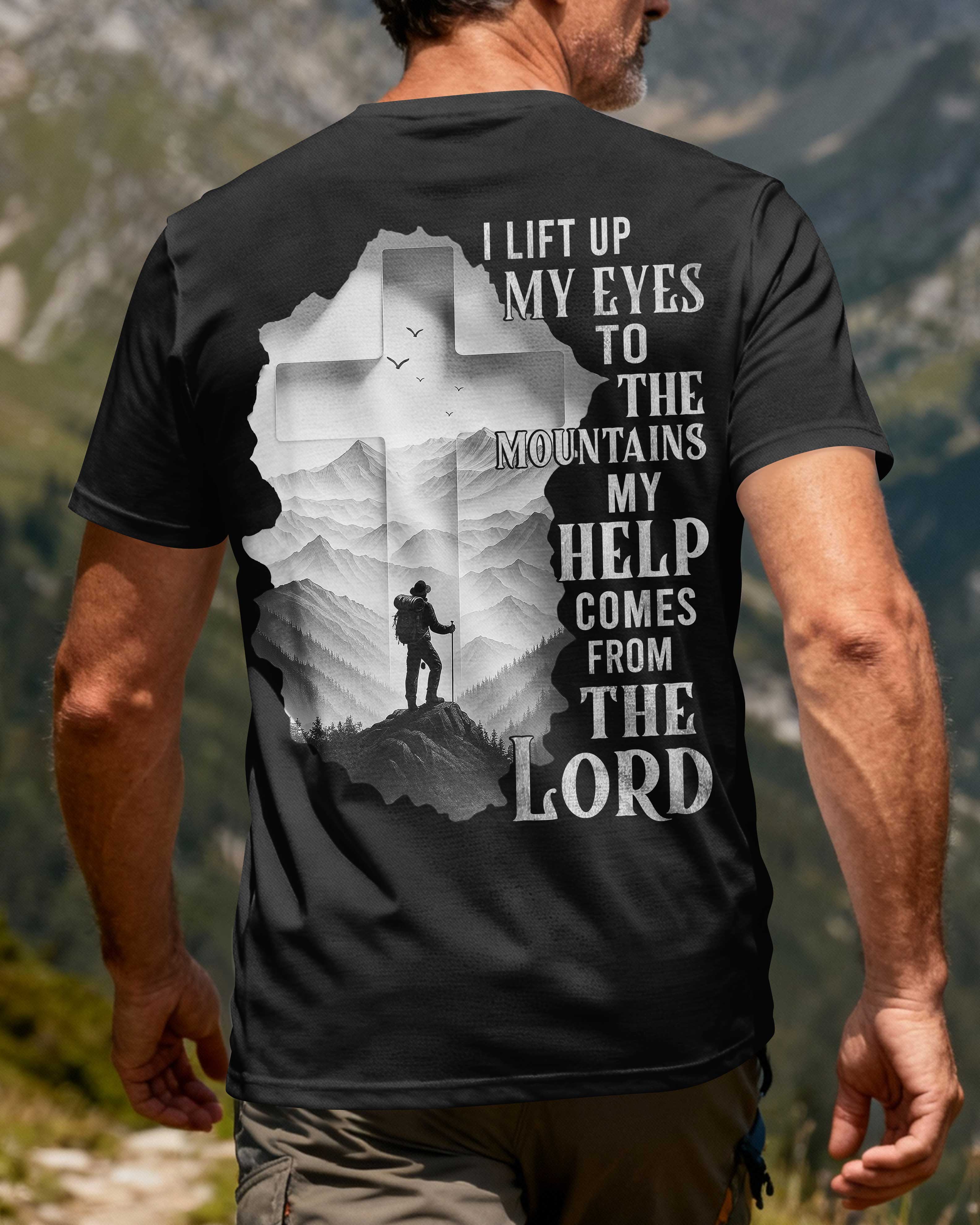 T-Shirt Je lève les yeux vers les montagnes