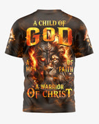 Ein Kind Gottes Ein Mann des Glaubens Ein Krieger Christi All Over Print T-Shirt