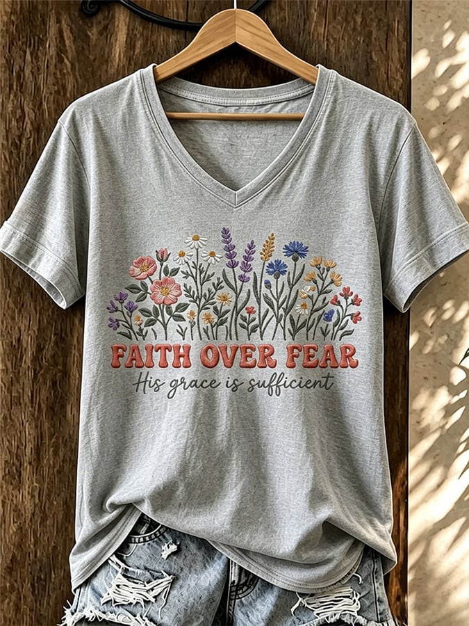 Haut Imprimé Femme avec Motif Religieux