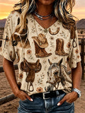 Women's Casual Print Short-Sleeve T-Shirt