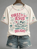 Damen T-Shirts mit Glaubensdruck