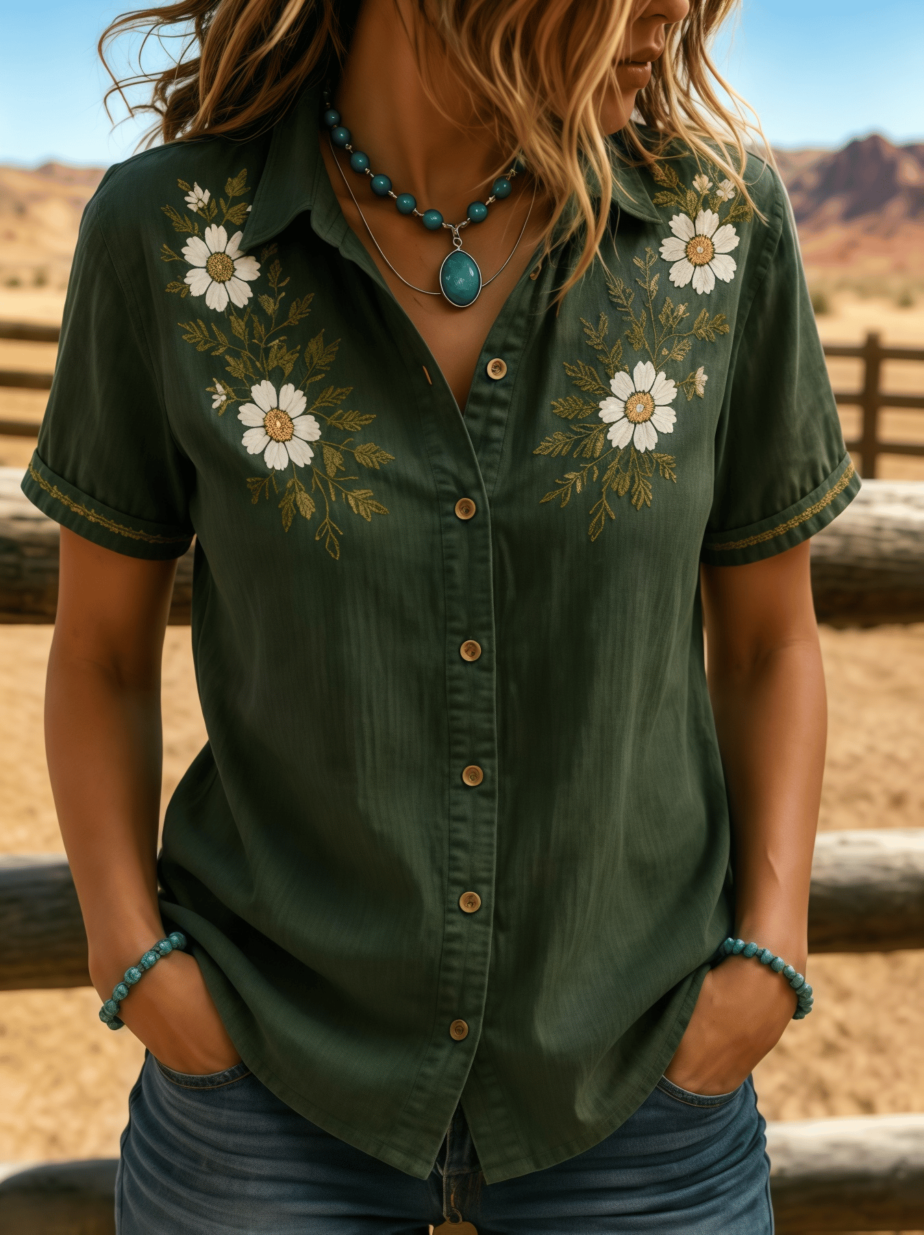 Woman's Western style Printed shirt