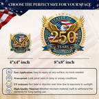 🔥 LIMITED TIME OFFER – 250th Anniversary Golden Eagle Patriotic Decal