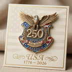US 250th Anniversary Brooch Pin