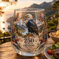 America 250 Eagle Freedom Commemorative Glass Cup
