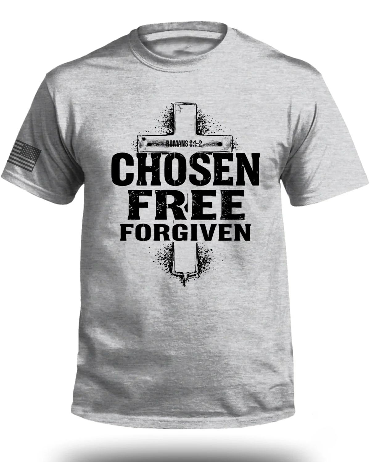 Chosen Free Forgiven Romans 8:1-2 T-Shirt