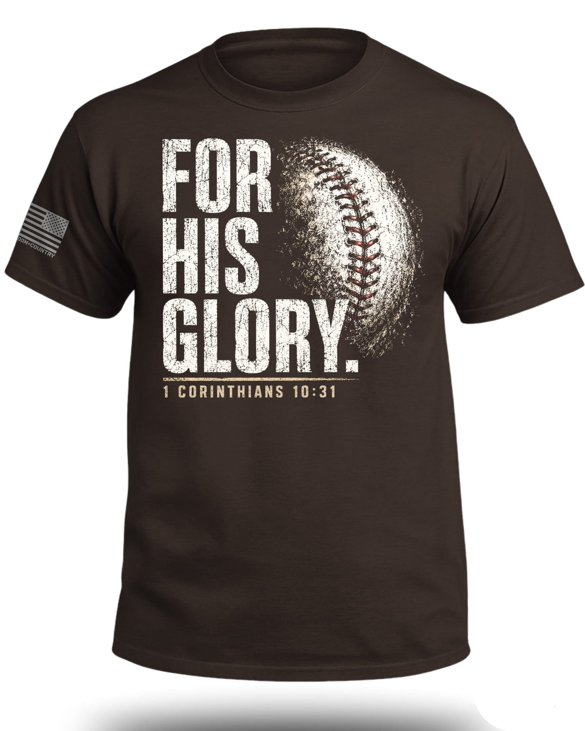 For His Glory Baseball T-Shirt