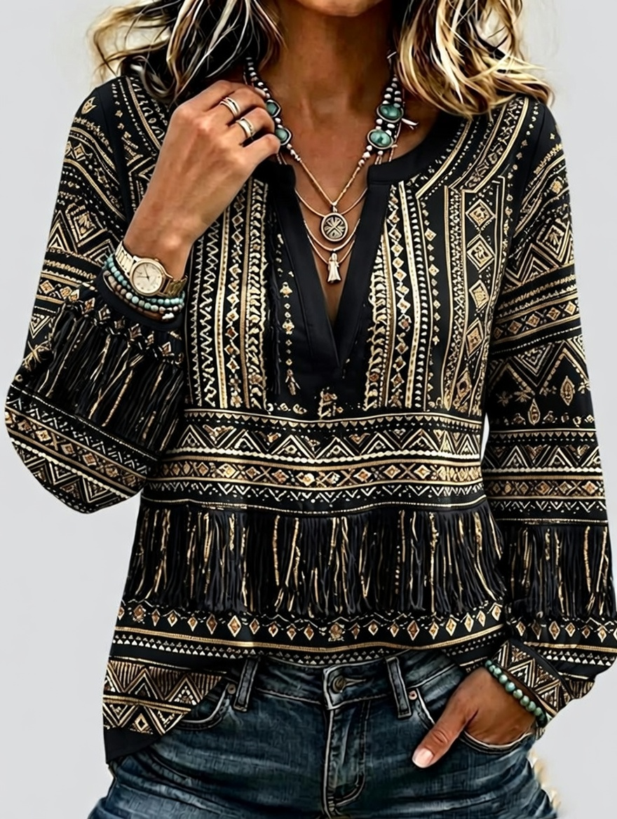 Top estampado floral para mujer
