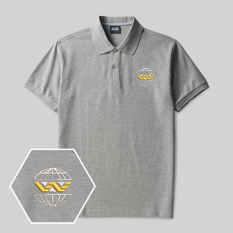Weyland Yutani Geek Besticktes Polo-Shirt