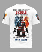 T-Shirt "Die stärksten Schädel tragen das Kreuz"